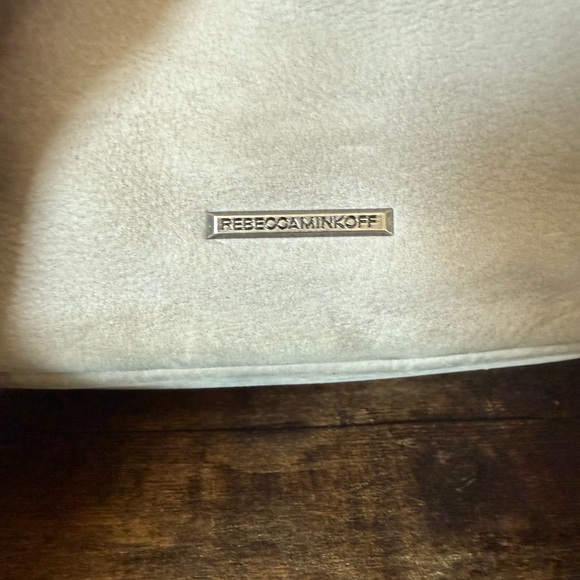 Rebecca Minkoff Julian Light Gray Leather Backpack Bag - Picture 4 of 12